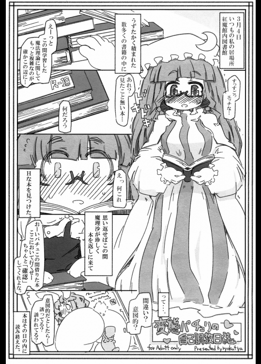 【巨乳】【バイブ責め】東方のエロ同人誌